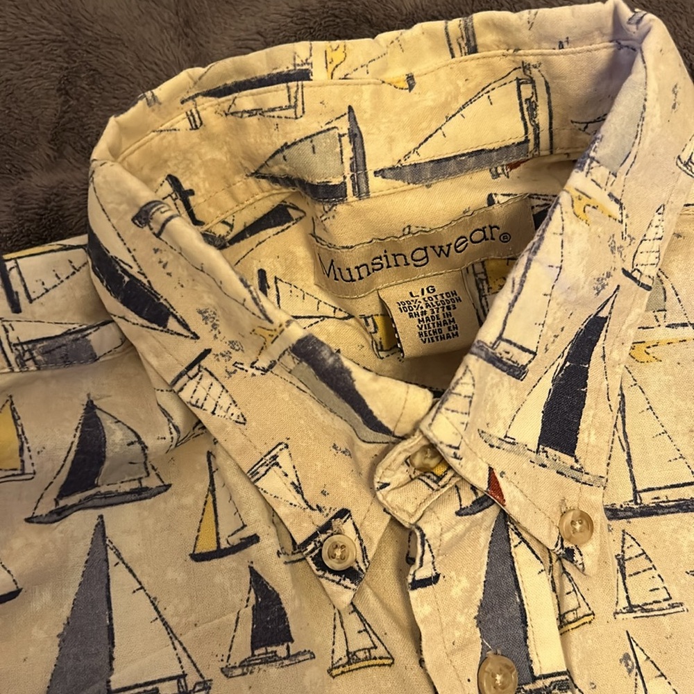 Sail boat button up - Picture 2 of 2